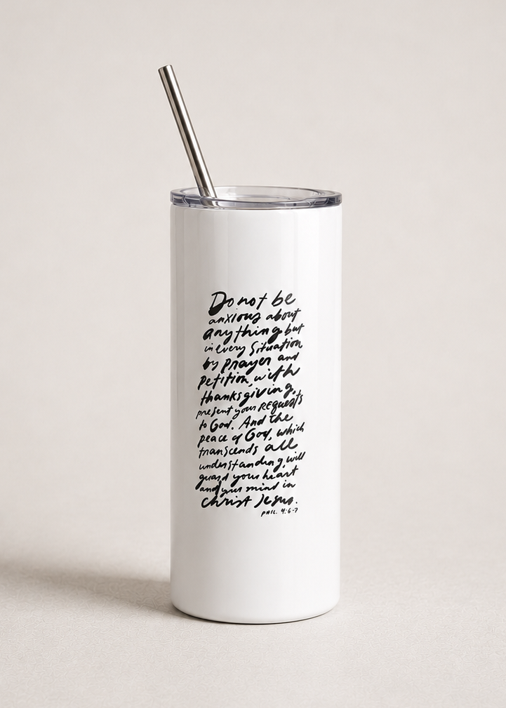 Philippians 4:6-7 Tumbler
