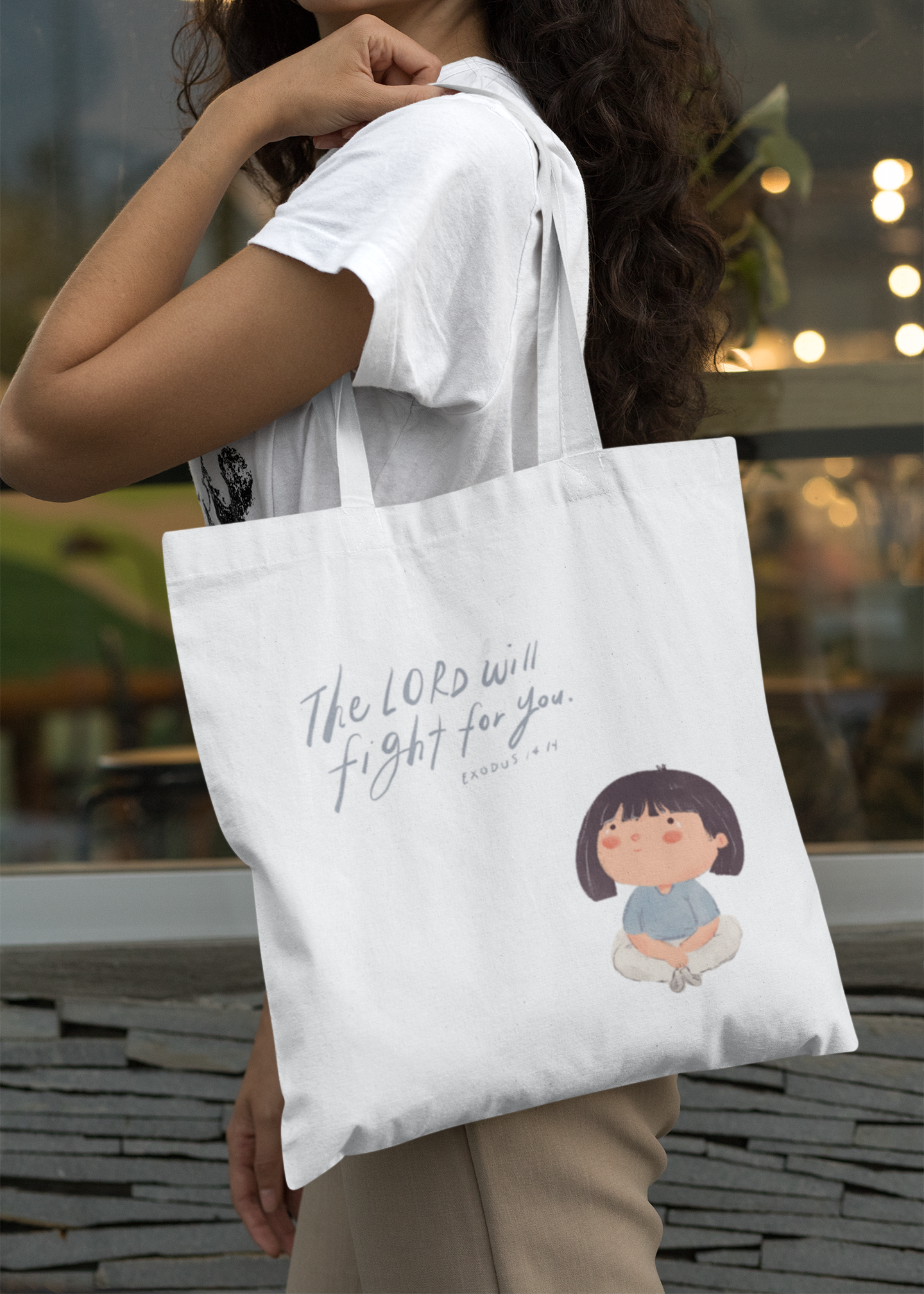 The Lord Will Fight For You Tote Bag