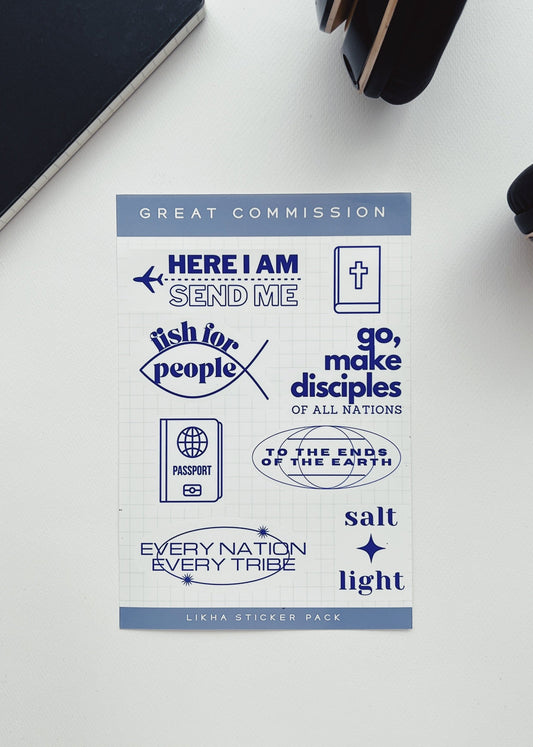 Great Commission Sticker Sheet