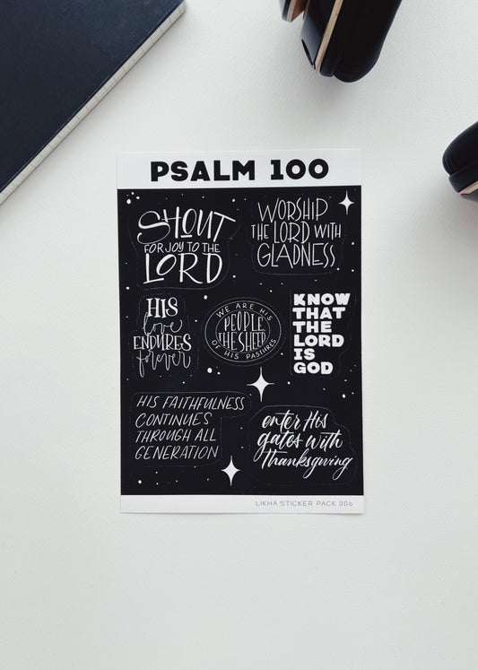 Psalm 100 Sticker Sheet