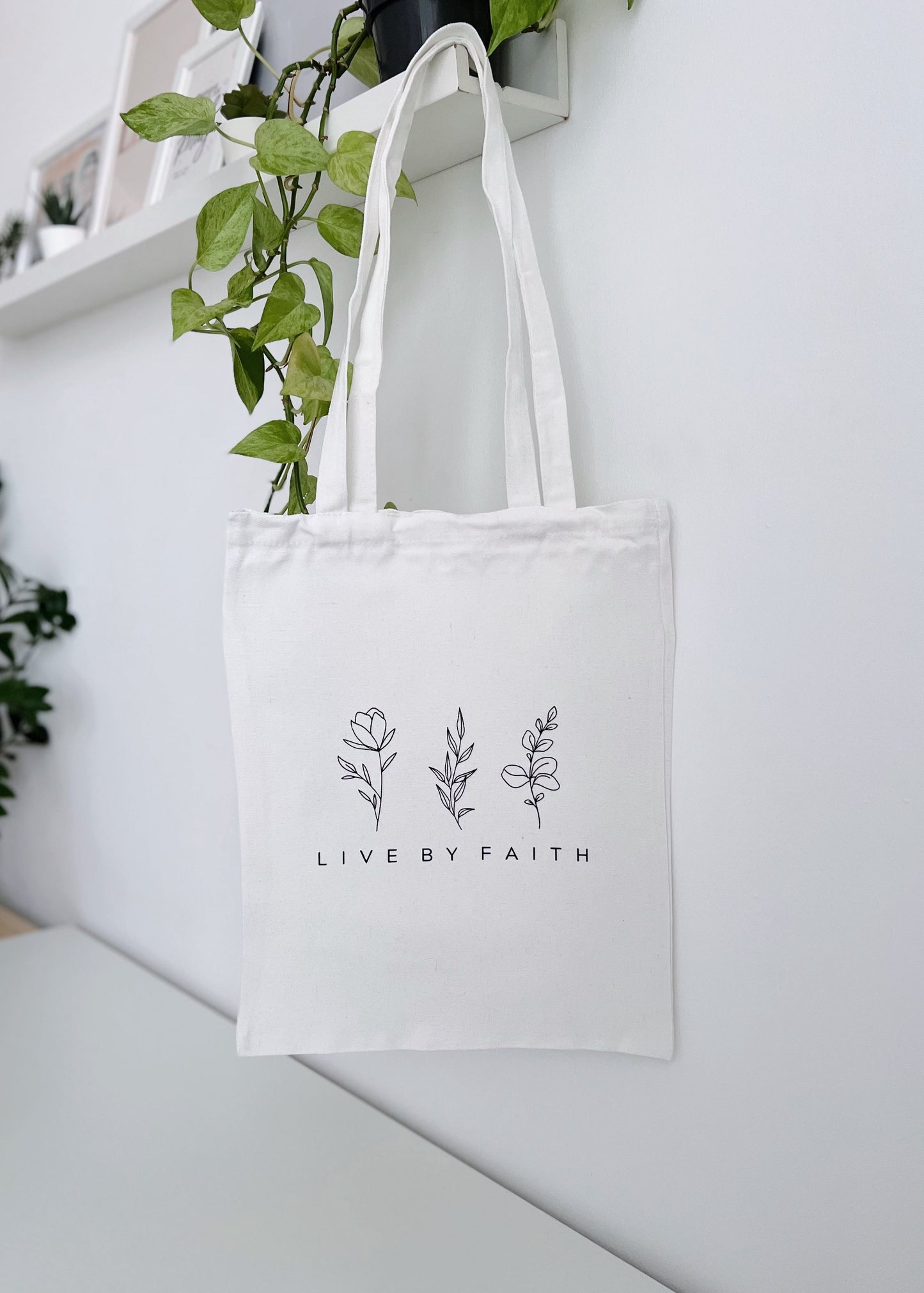 Live by Faith Tote Bag