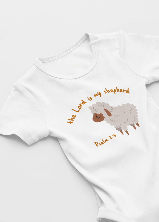 The Lord is my Shepherd Short-Sleeved Bodysuit