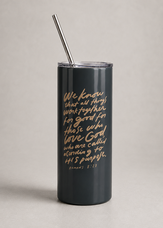Romans 8:28 Tumbler