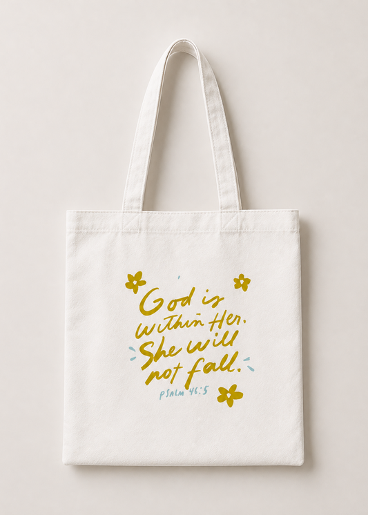 God is Within Her Tote Bag