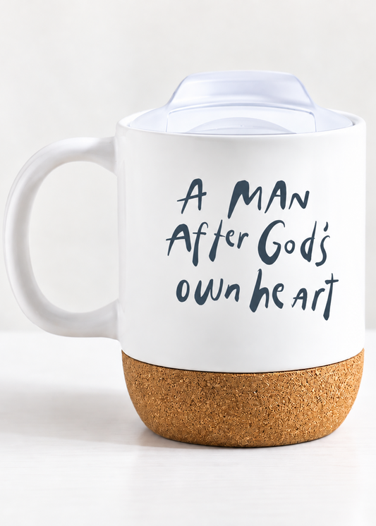 After God's Own Heart Mug with Cork Base