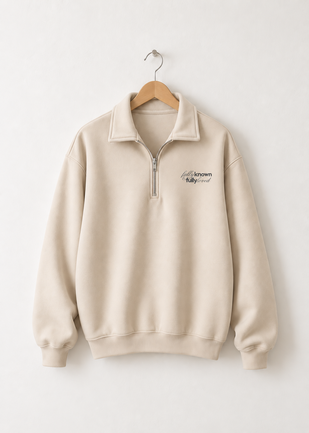 Sweatshirt with Quarter Zip
