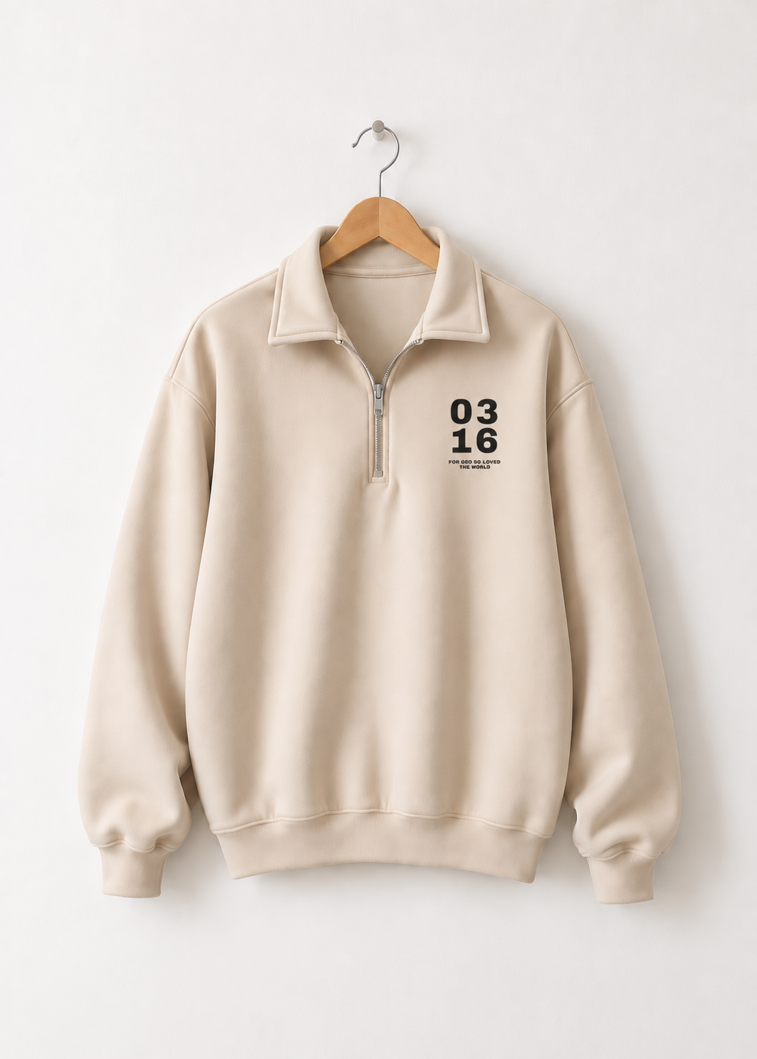 Sweatshirt with Quarter Zip