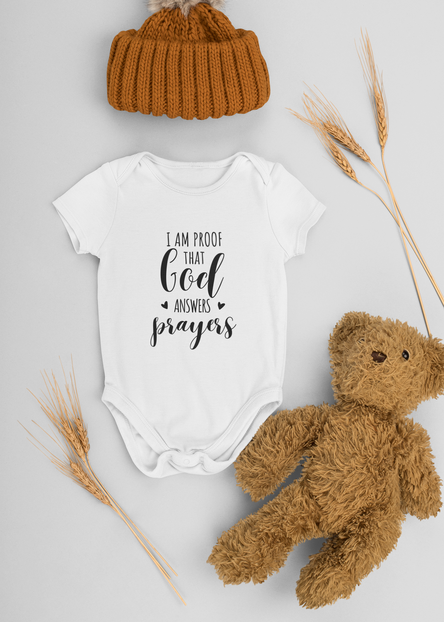 God Answers Prayers Short-Sleeved Bodysuit