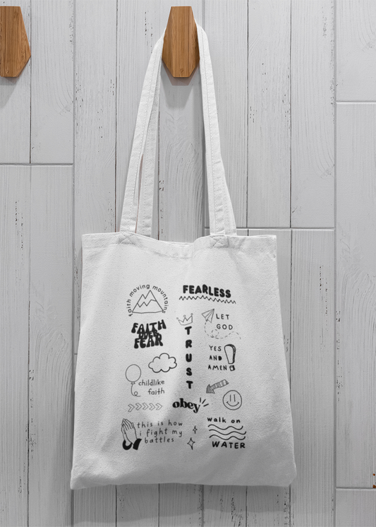 Faith Over Fear Tote Bag