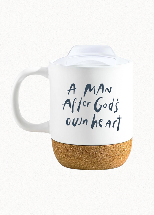 After God's Own Heart Mug with Cork Base