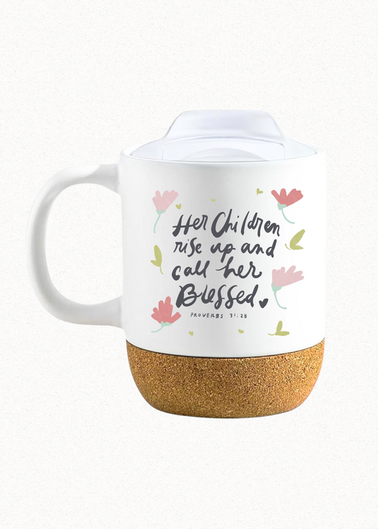 Call Her Blessed Mug with Cork Base