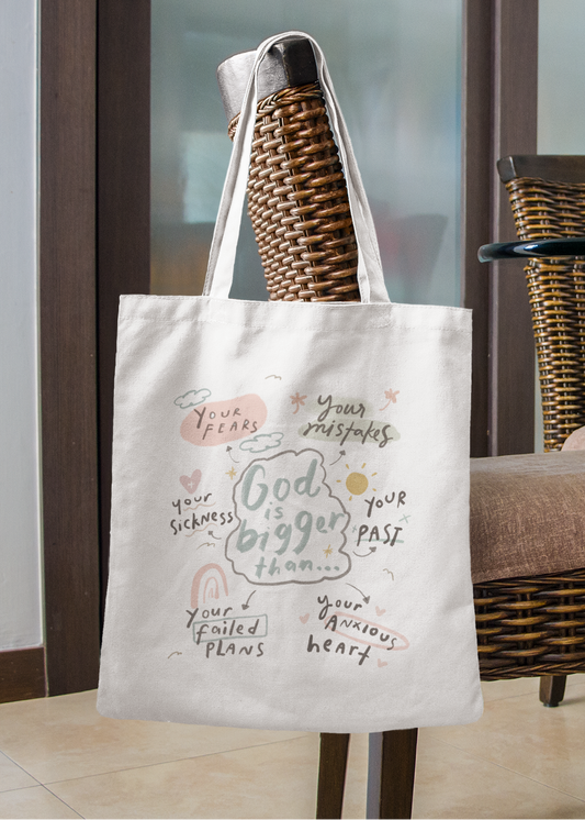 God is Bigger Tote Bag